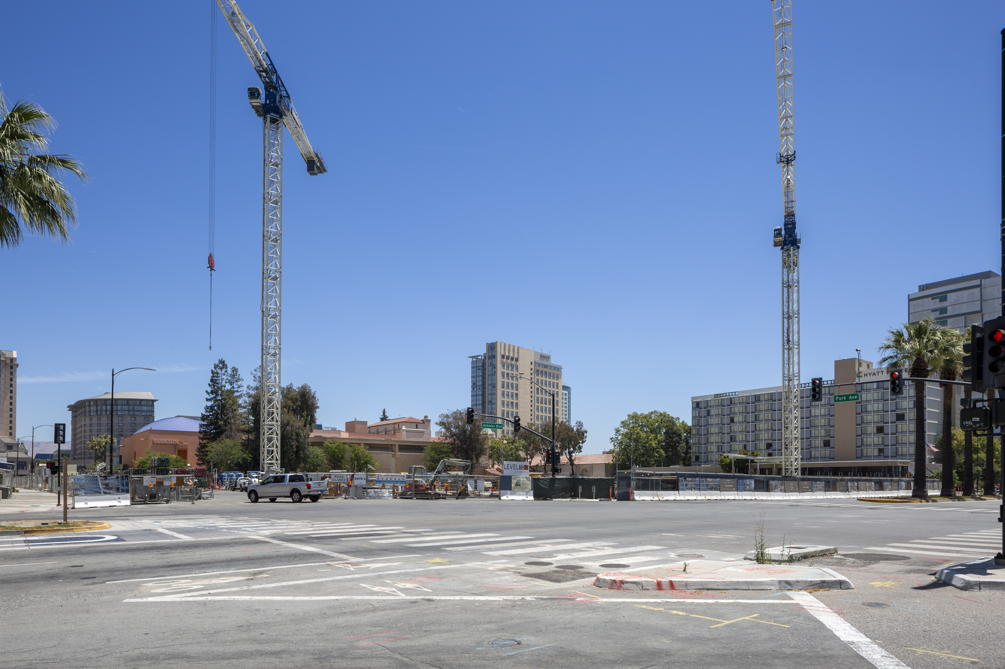 Concrete Rising to Street Level for 200 Park Avenue, Downtown San 
