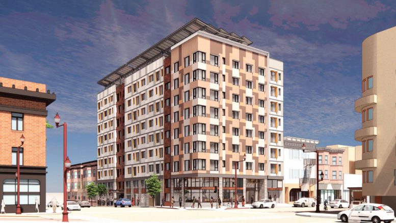 2205 Mission Street, rendering by Gelfand Partners Architects