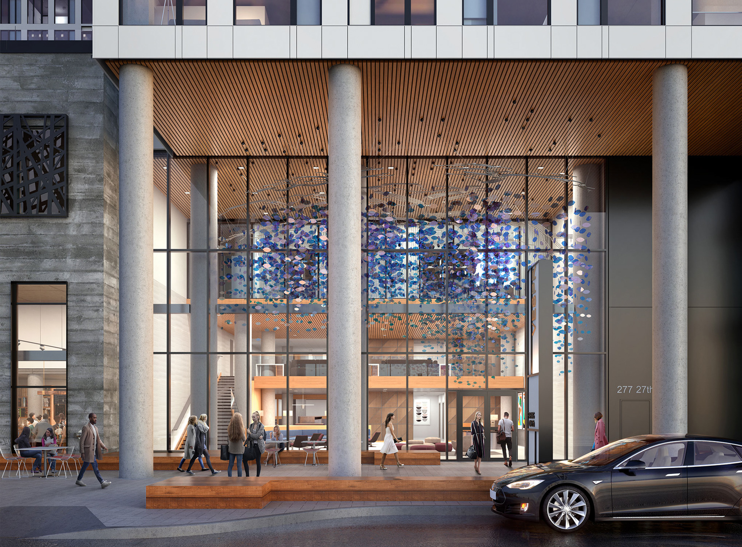 24th and Harrison entrance, rendering courtesy HKS