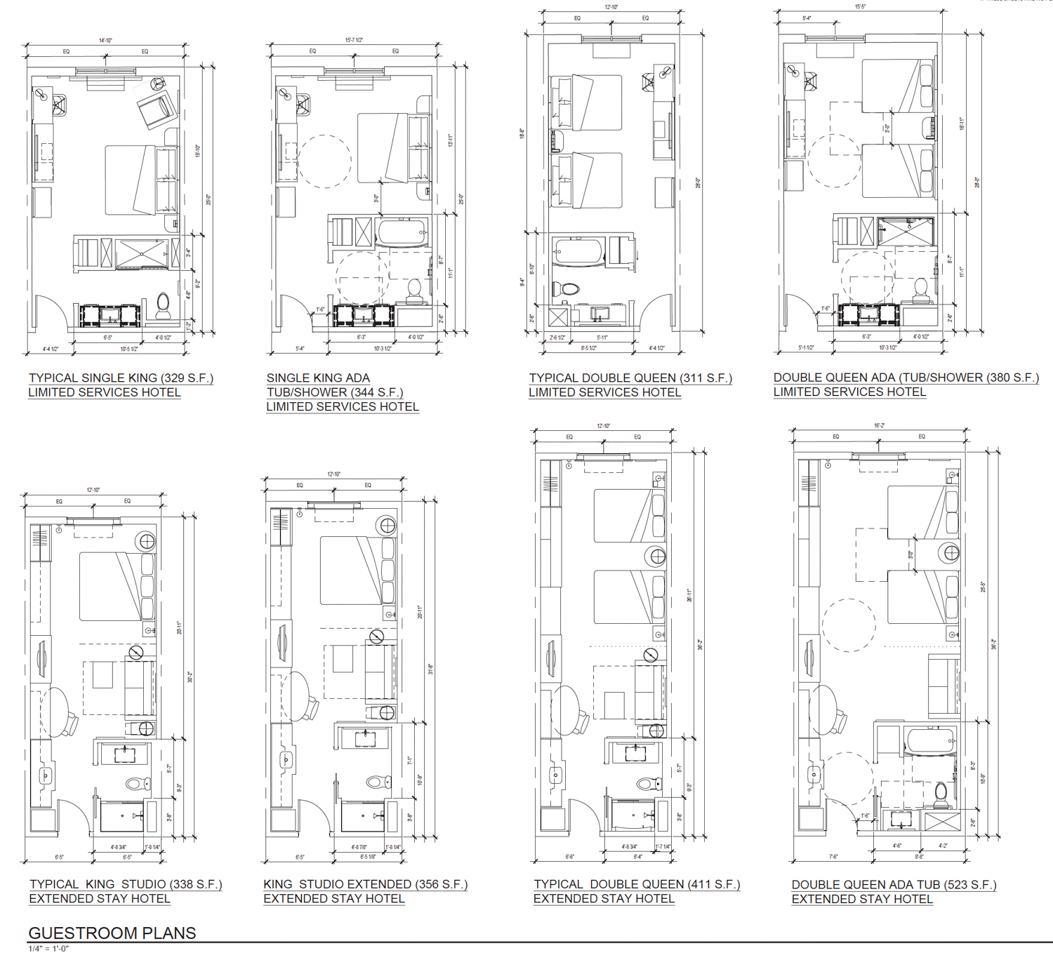 312 Brokaw Road average room floor plan, illustration by Jensen Design Architects