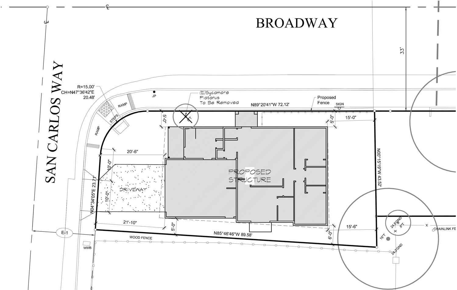 3950 Broadway site plan, design by Fineline Drafting