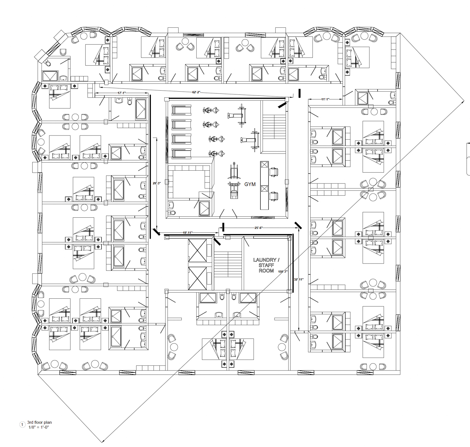 615 Stockton Avenue floor plan, design by 2D/3D Architecture