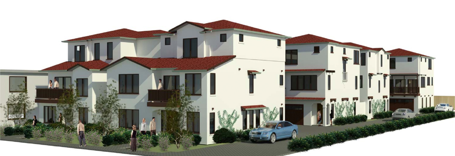 972 Elm Street Villas project, rendering by Fahed Habayeb Planning
