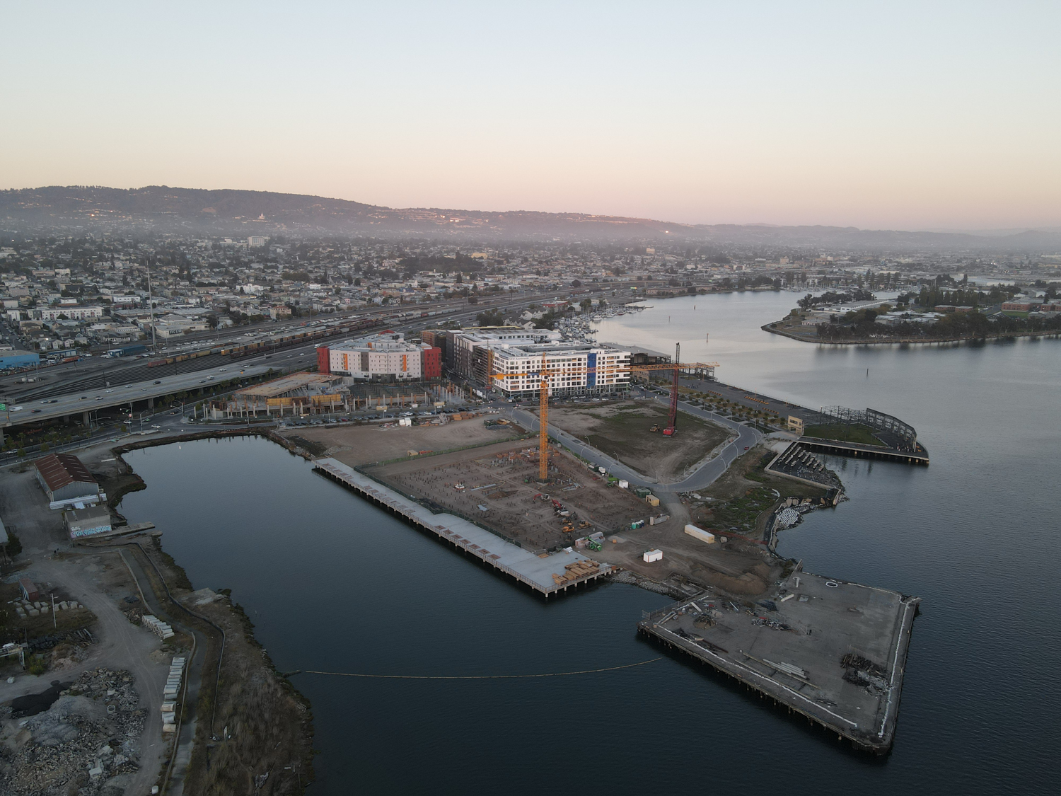 Brooklyn Basin phase one site, aerial image