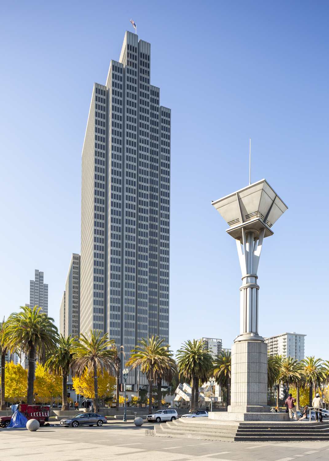 Four Embarcadero Center from Harry Bridges Plaza, image by Andrew Campbell Nelson