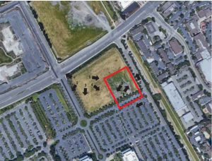 Future site of Belmont Village Senior Housing at Bishop Ranch 1A, image from HKIT Architects