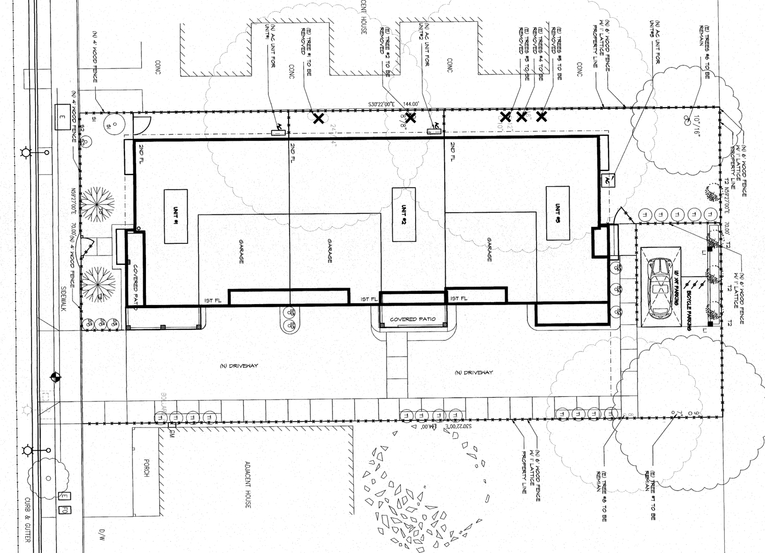 123 West Reed Street floor plan, elevation by LEL Design Group