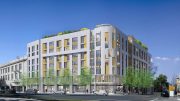 2176 Kittredge Street pedestrian view from across Fulton Street, rendering by Kava Massih Architects