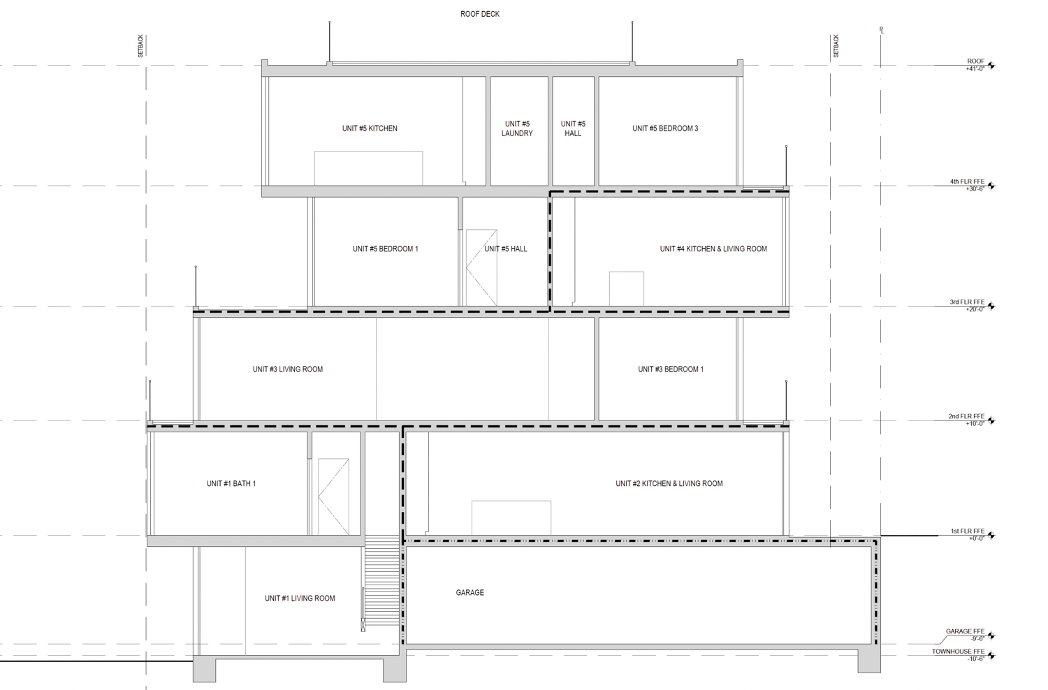 801 Rhode Island Street vertical cross section, illustration by Timbre Architecture