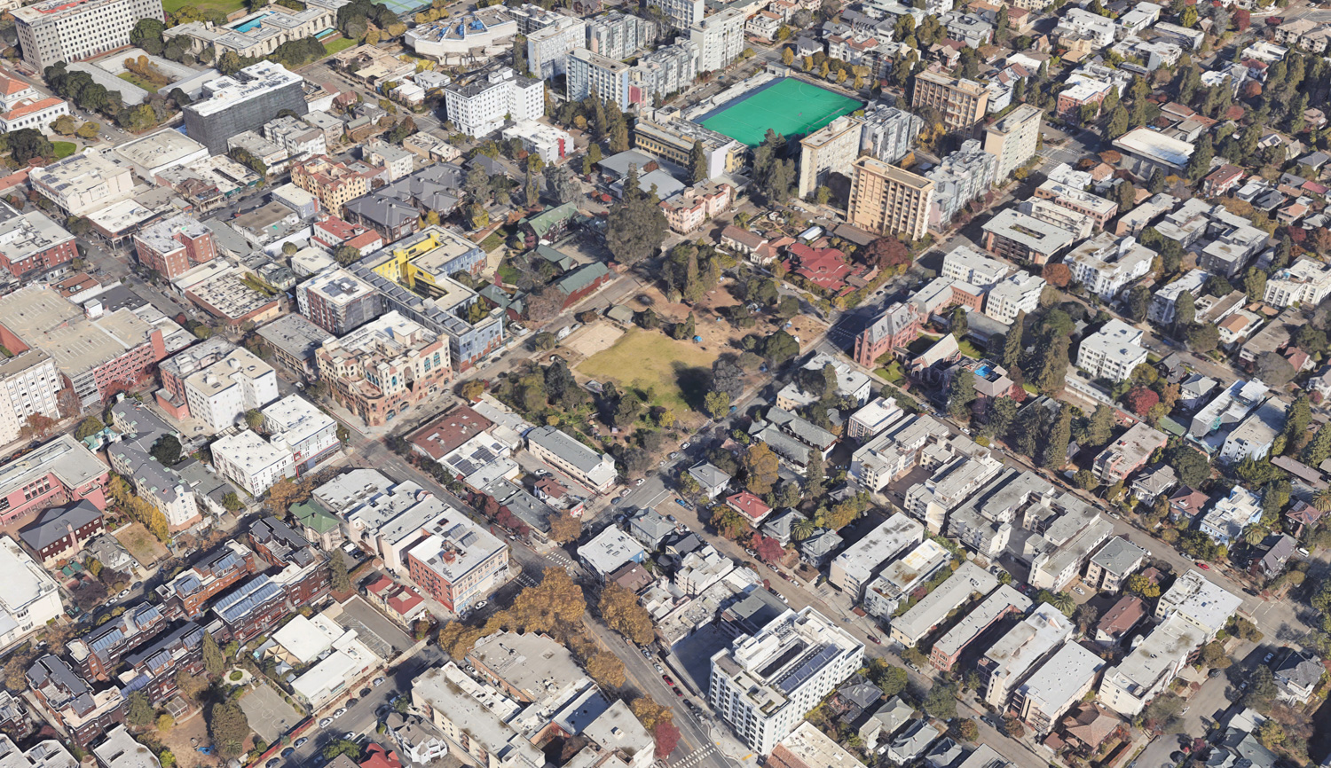 People's Park, image via Google Satellite