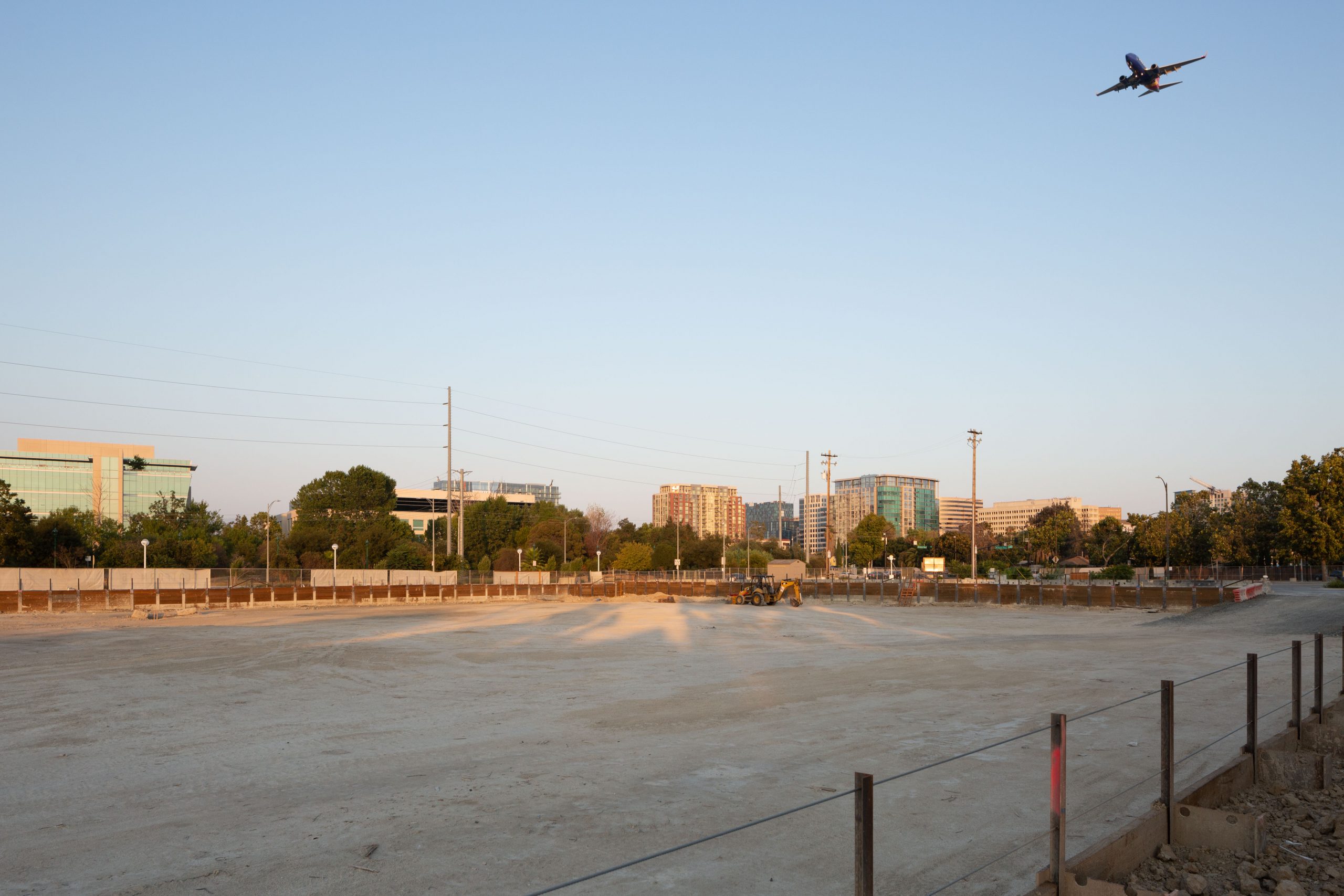 The flattened Platform 16 construction site in September of 2020, image by Andrew Campbell Nelson