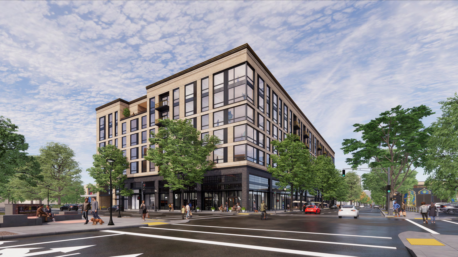16th and J Street, rendering by C2K Architecture