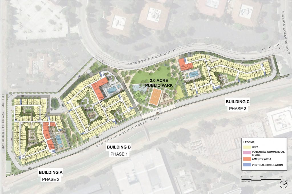 3905 Freedom Circle Project overview, site map by Studio T Square