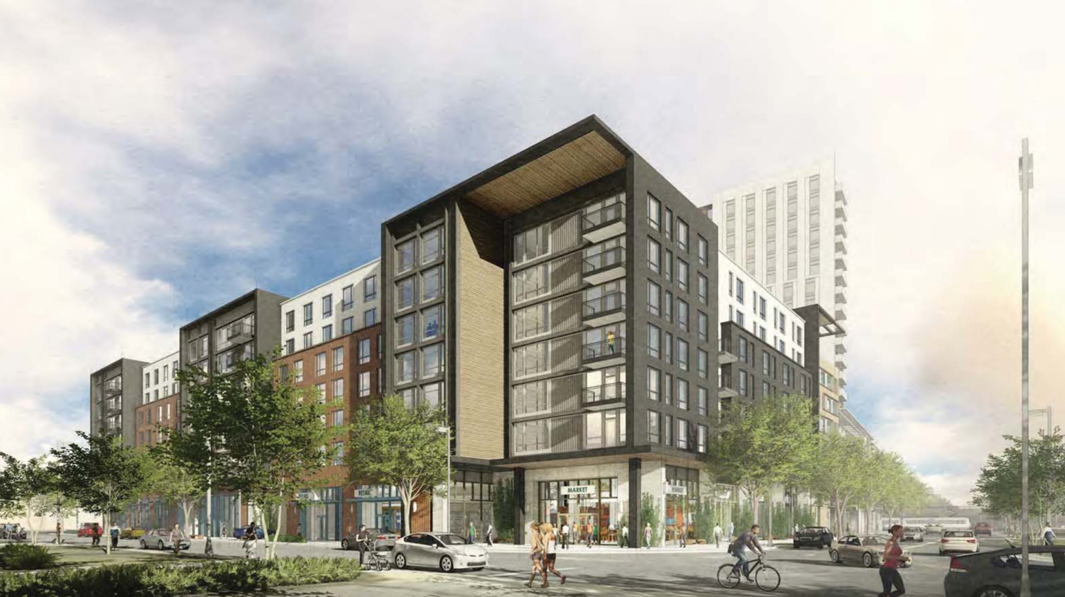 2278 Calle Del Luna mid-rise building, rendering by BAR Architects