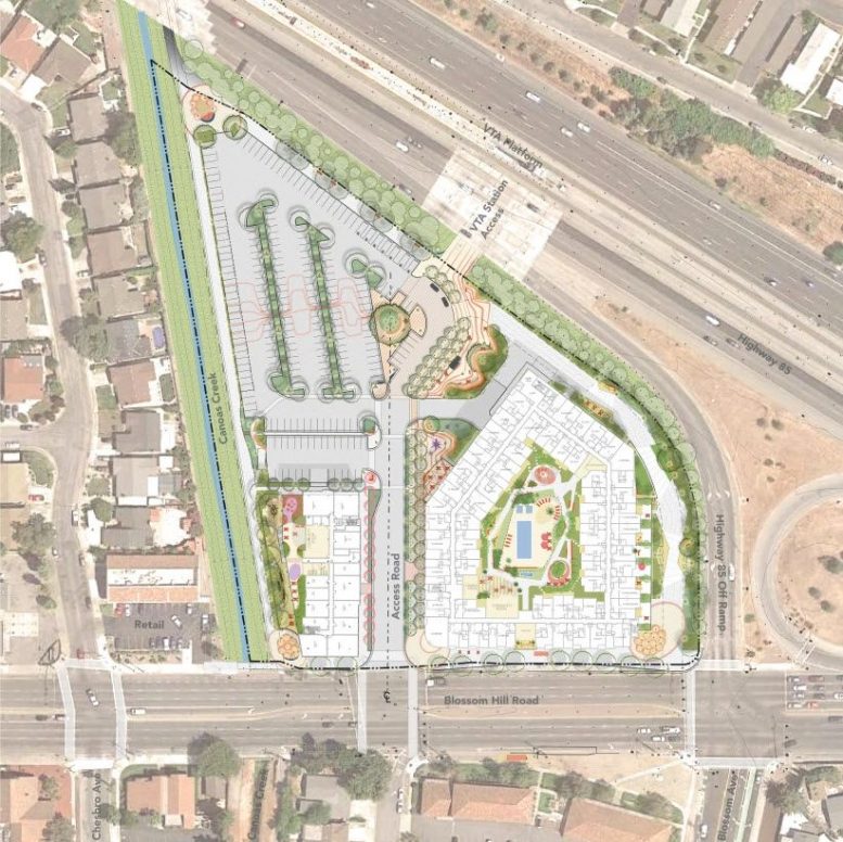 605 Blossom Hill Road Site Plan