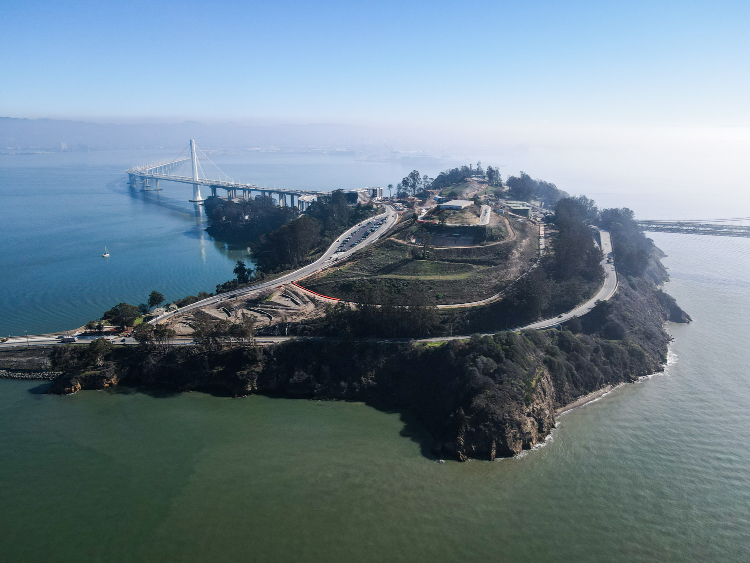 Yerba Buena Island aerial overview