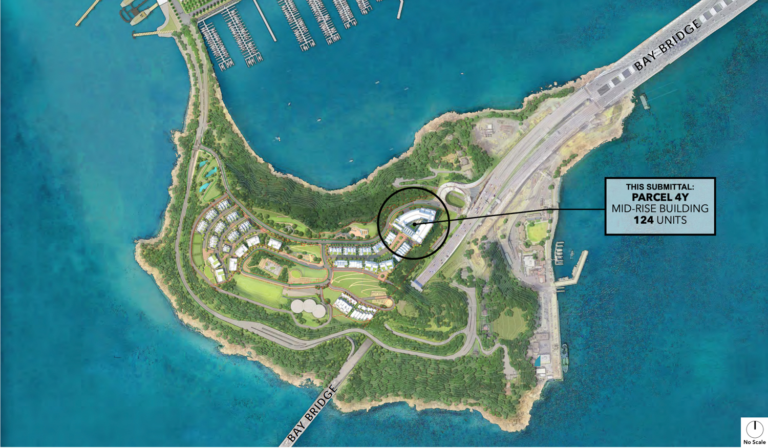 Yerba Buena Island development map, image by BDE Architecture