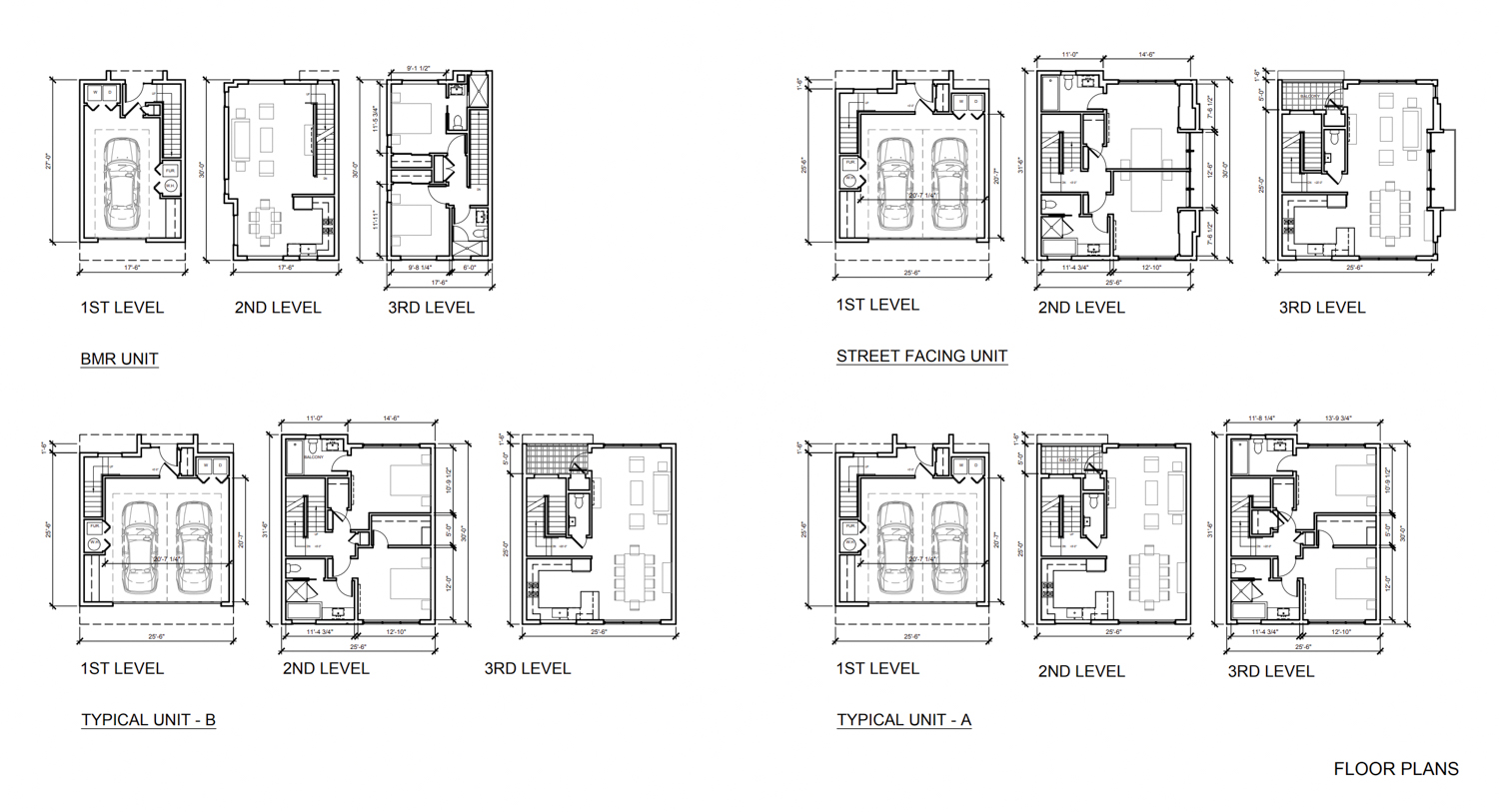 889 Moraga Road typical floor plans, rendering by Form4 Architecture