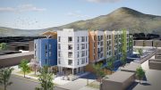 Magnolias Affordable Housing Project, rendering by SERA Architects