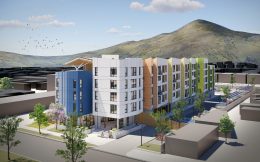 Magnolias Affordable Housing Project, rendering by SERA Architects