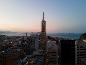 Transamerica Pyramid aerial view