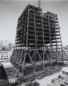 Transamerica Pyramid base structure, image courtesy Kaiser Permanente