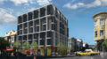 2100 Mission Street corner view, rendering by Leavitt Architecture