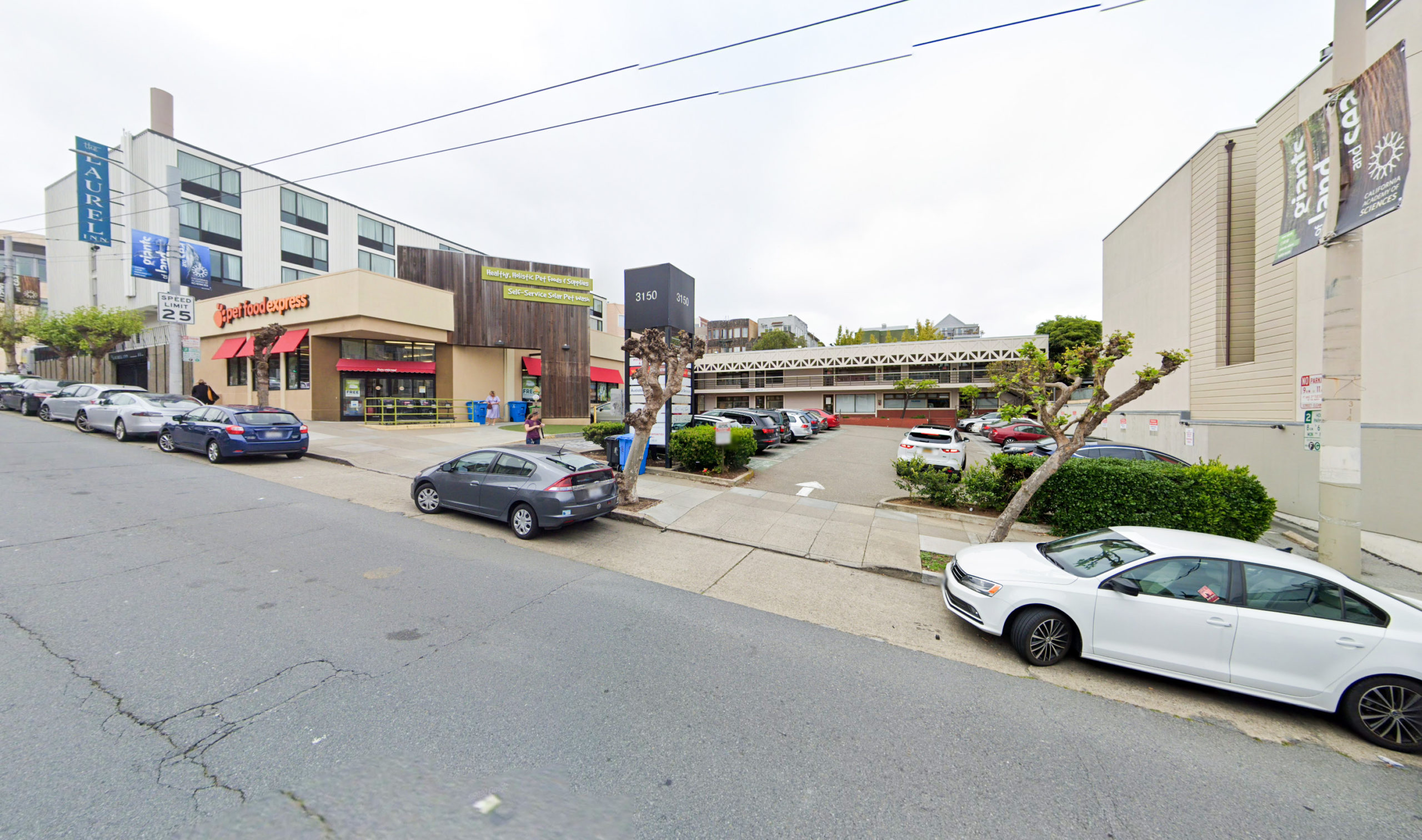 3150 California Street existing condition, image via Google Street View