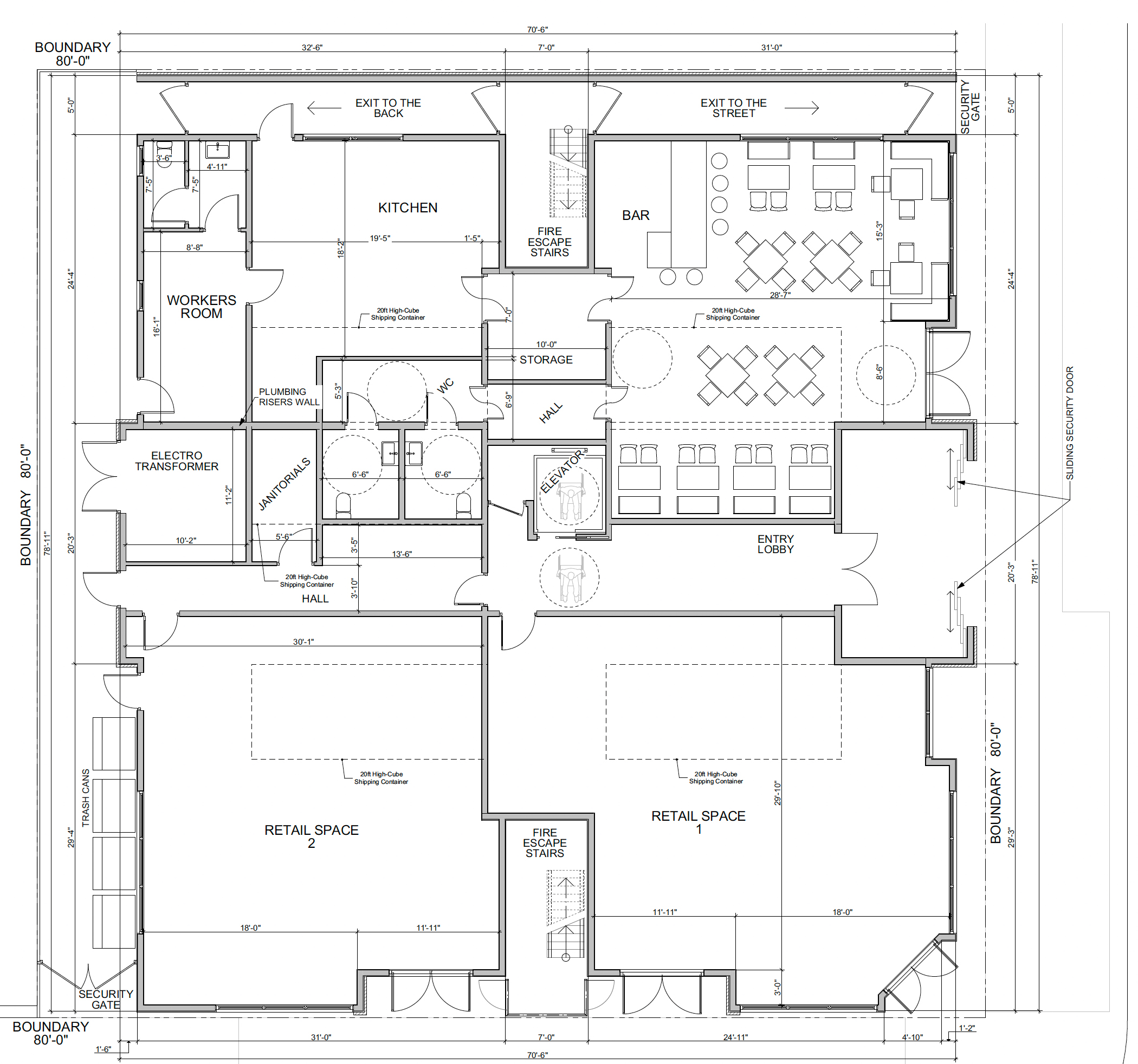 330 12th Street ground-level floor plan, illustration courtesy the City of Sacramento