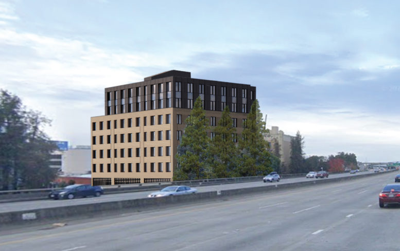 3403 Piedmont Avenue as seen from I-580, rendering by oWow