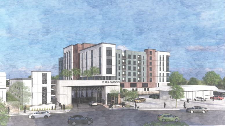 3550 El Camino Real along Flora Vista Avenue, rendering by VMWP