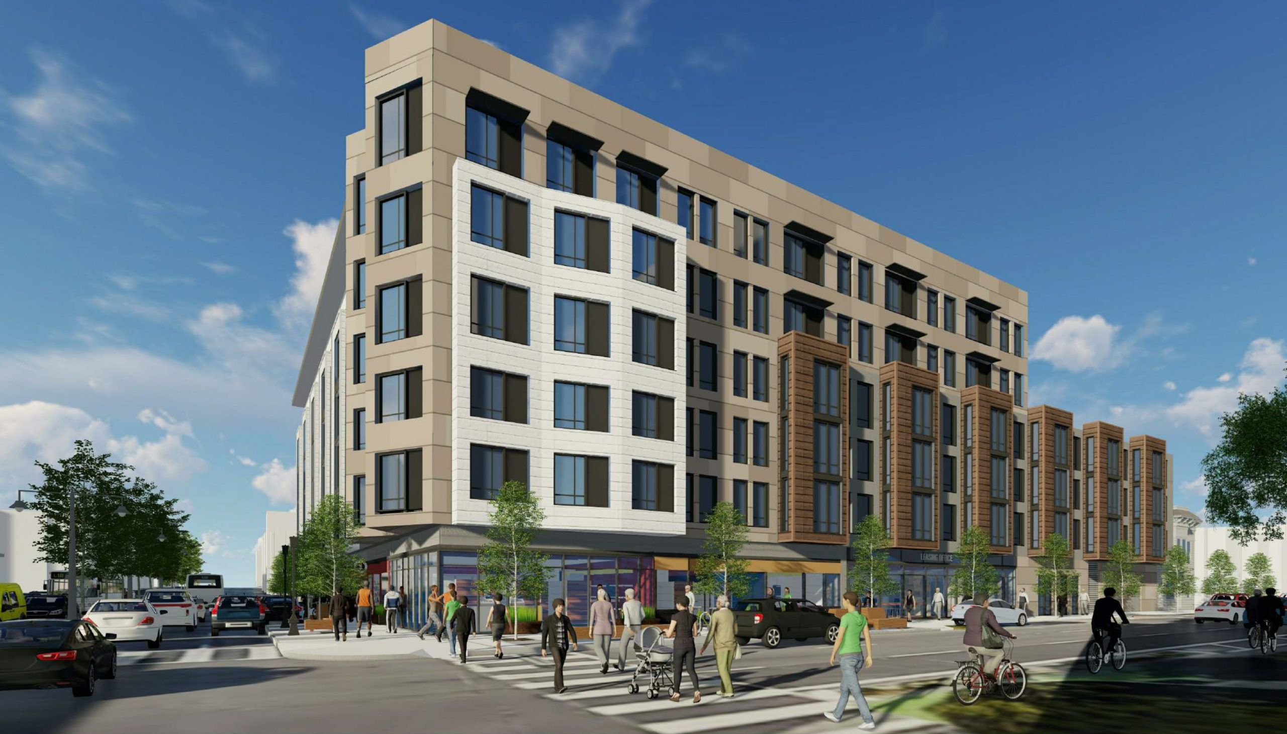 400 Divisadero Street street view, rendering by BDE Architecture
