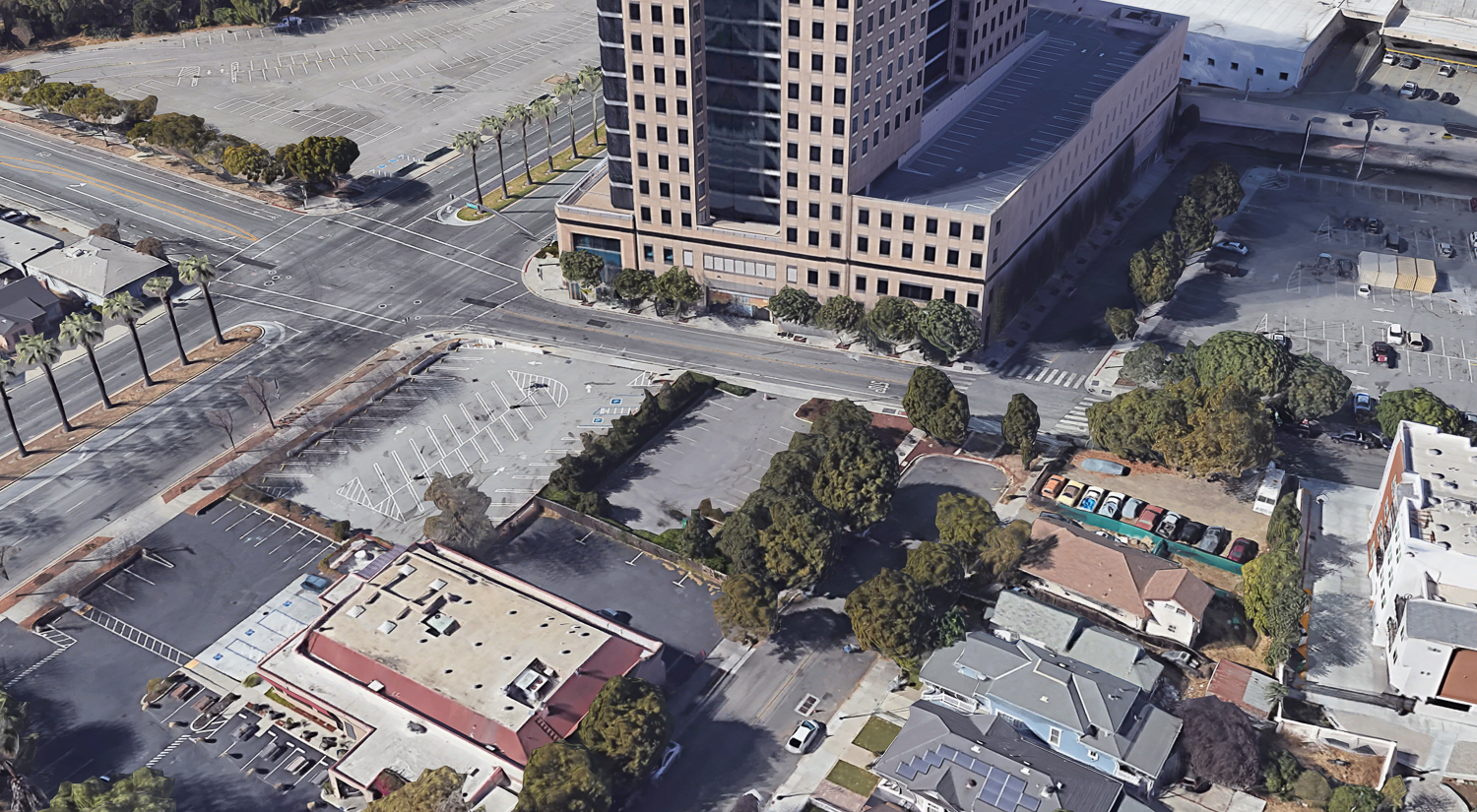 501 Almaden Avenue, image via Google Satellite