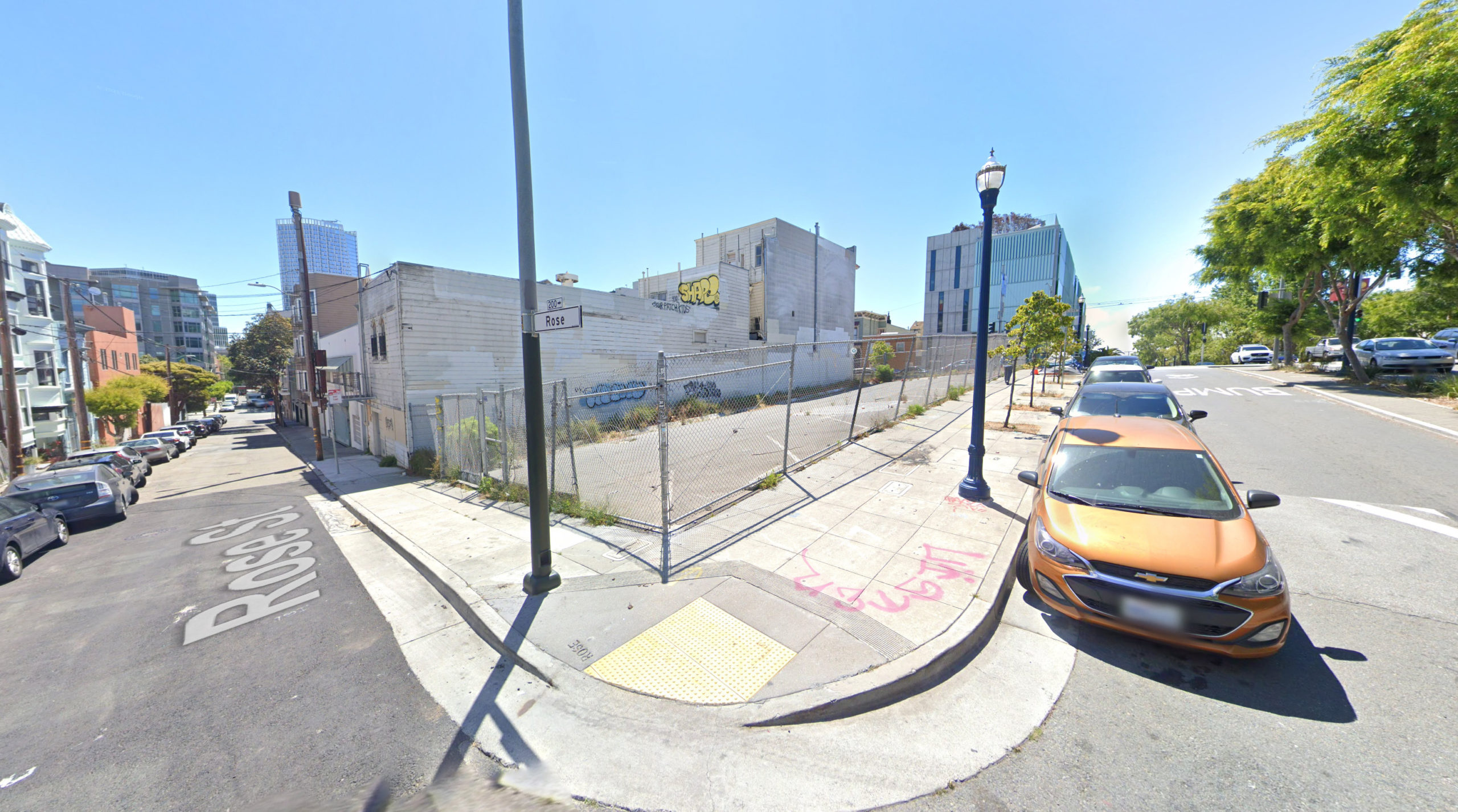 78 Haight Street from Octavia and Rose Street, image via Google Street View