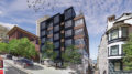 842 California Street pedestrian view, rendering by Cass Calder Smith