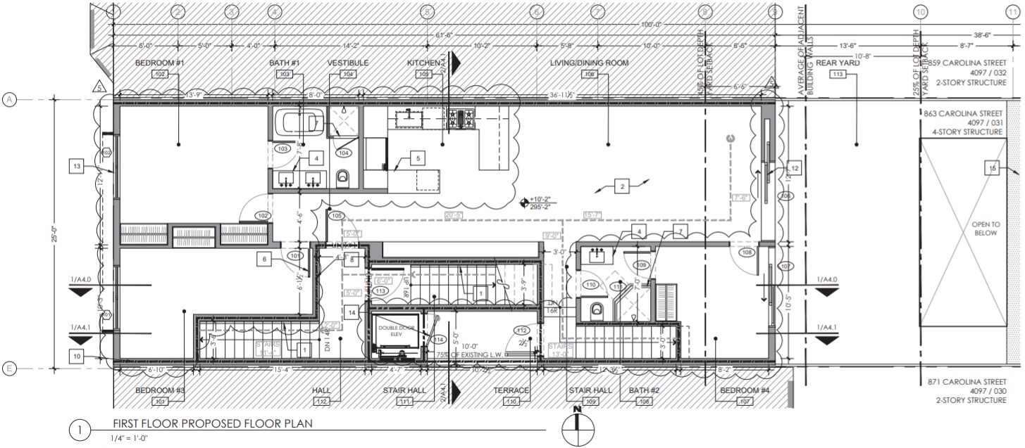 863 Carolina Street First Floor Plan
