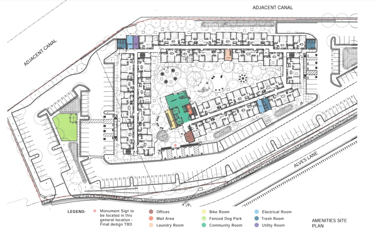 Alves Lane Apartments Amenities Site Plan