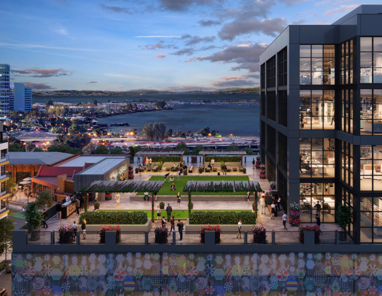 Oxford-owned Emeryville Public Market Plans, rendering courtesy Oxford Properties