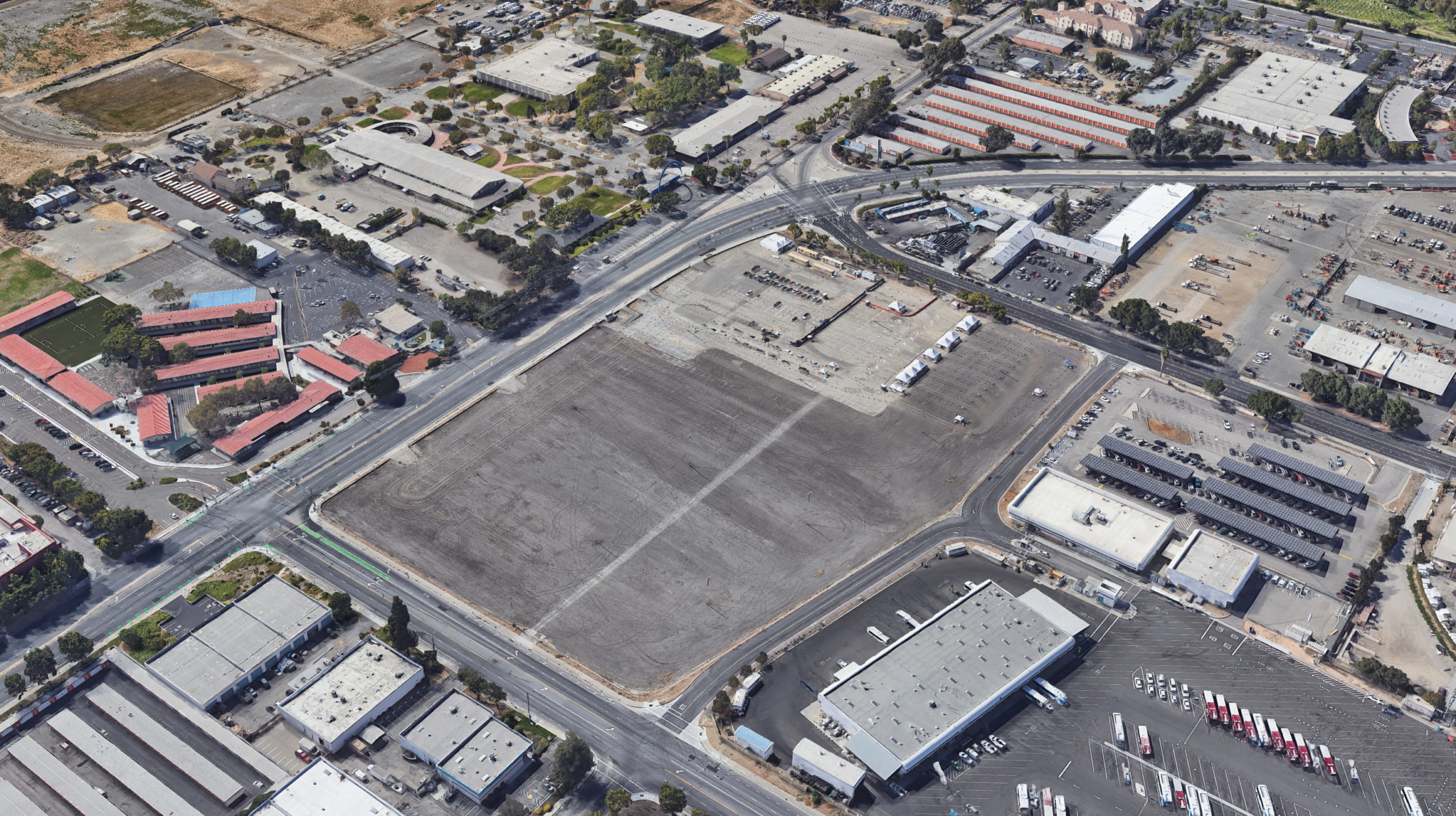 Santa Clara County Fairgrounds site, image via Google Satellite