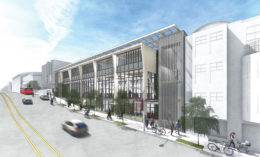 University High School at 3150 California Street street-facing facade, rendering by Leddy Maytum Stacy Architects
