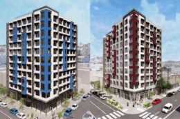 1500 15th Street (left) and 401 South Van Ness Avenue (right), both renderings by Prime Design