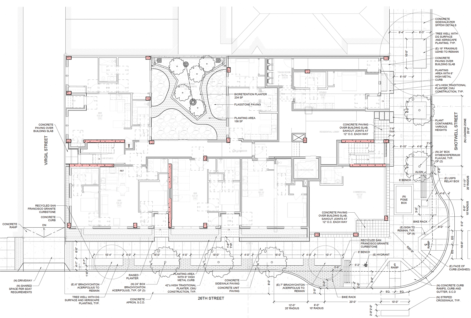 3260 26th Street floor plate, illustration by Kerman Morris Architects