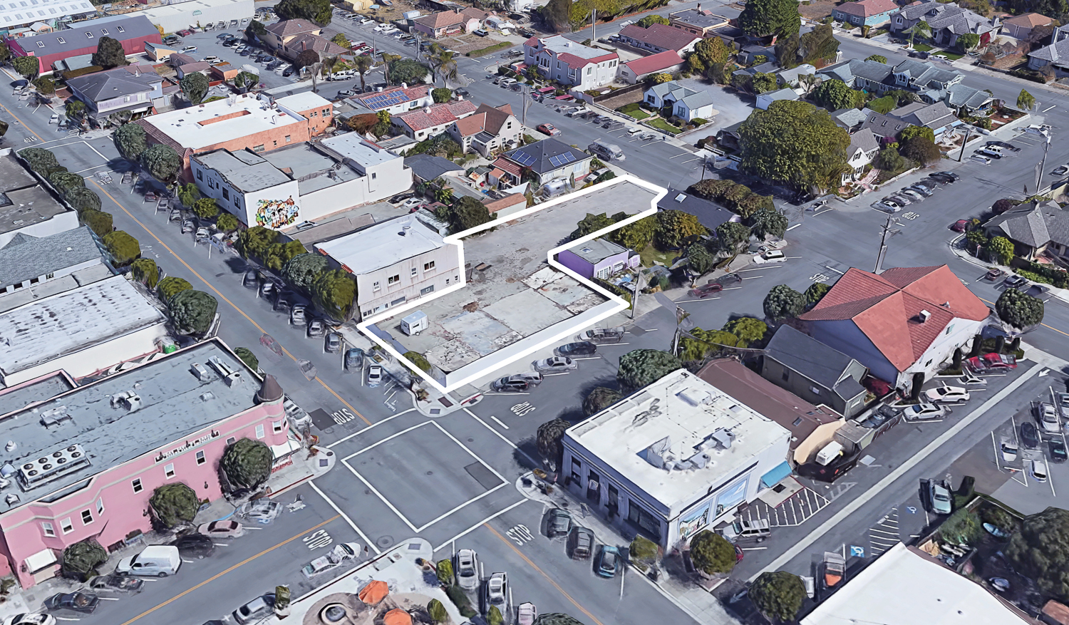 433 Main Street, image via Google Satellite