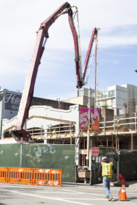 960 Howard Street concrete pour, image by Andrew Campbell Nelson