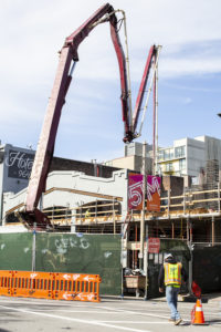 960 Howard Street concrete pouring, image by Andrew Campbell Nelson