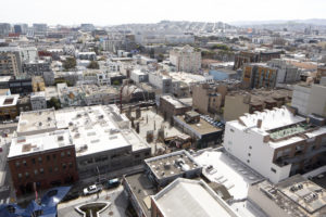 960 Howard Street seen from The George during SFYIMBY's site visit earlier this week, image by Andrew Campbell Nelson