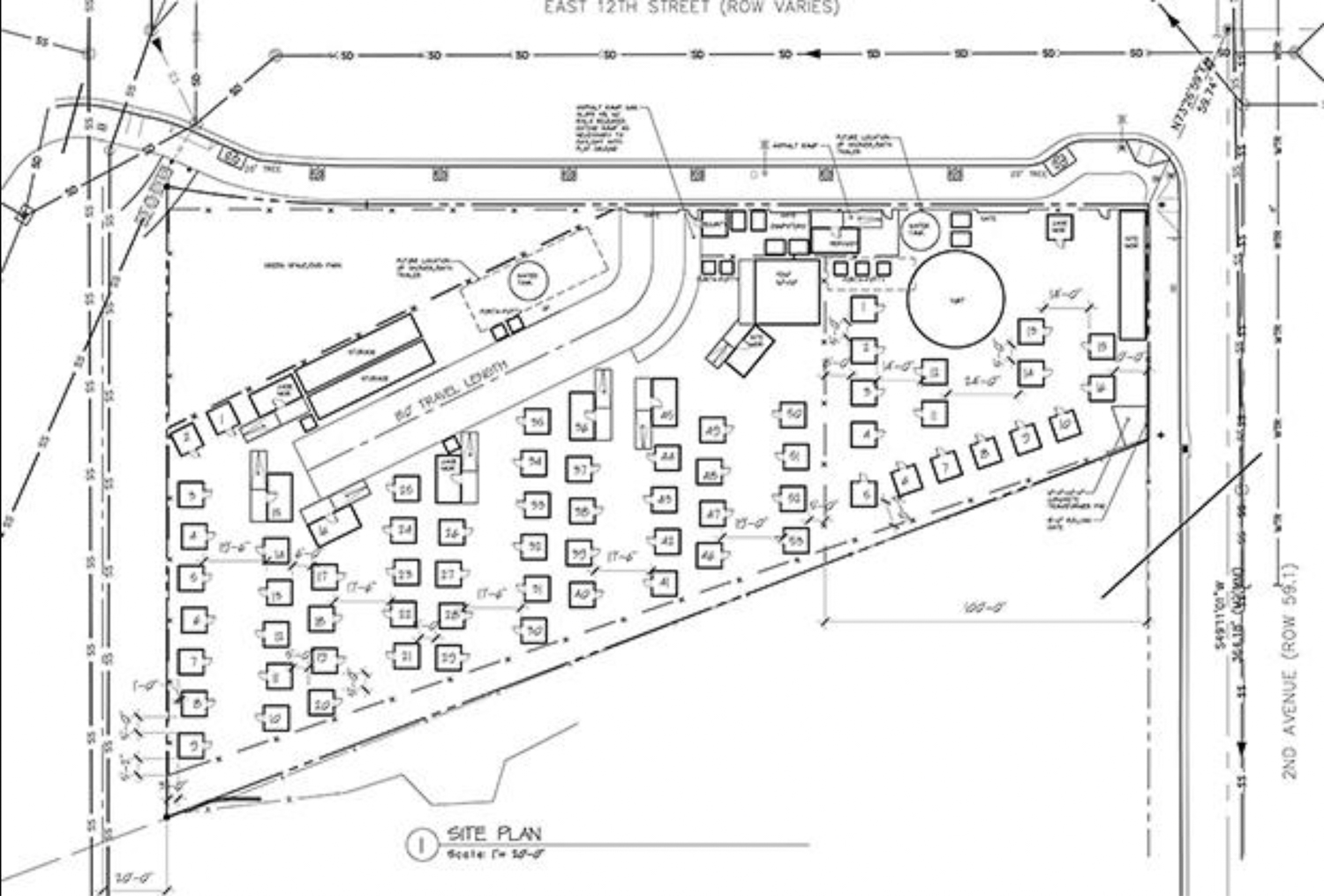 Lakeview Village modular housing, site map courtesy PYATOK