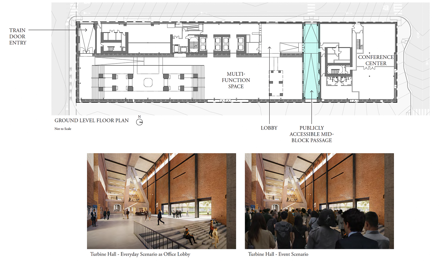 Potrero Power Station Block 15 ground-level floor plan, rendering by Herzog & de Meuron