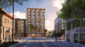 Studio 2000 seen from Milvia Street, rendering by Trachtenberg Architects