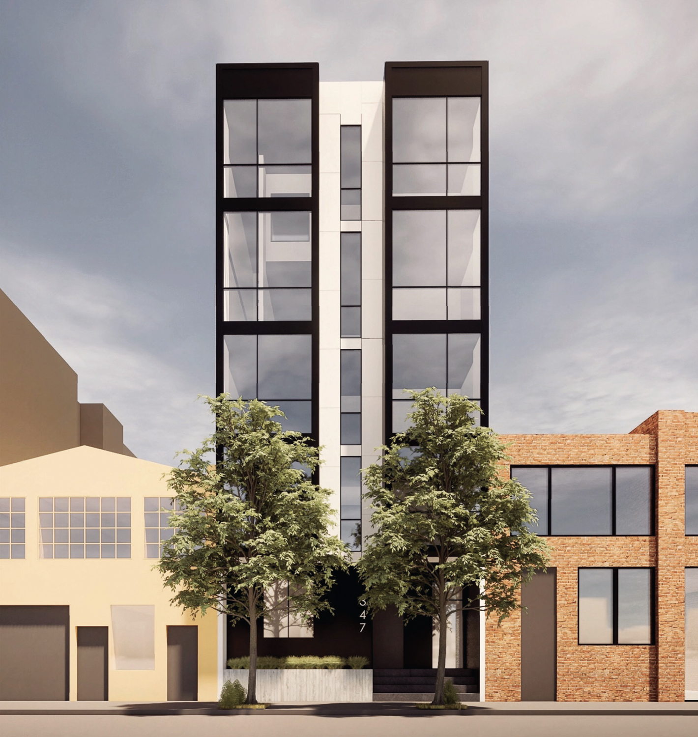 347 10th Street frontal view, rendering by HC Design Build